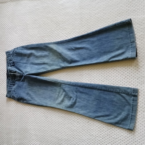 Express Denim - Express Design Studio Woman Editor Pants Medium Wash Blue Stretch Flared Size 2